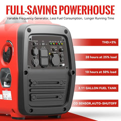 SIOKIUU 4500W Ultra - Quiet Inverter Generator - Essential Power for RV, Cabin, and Home Backup - SIOKIUU
