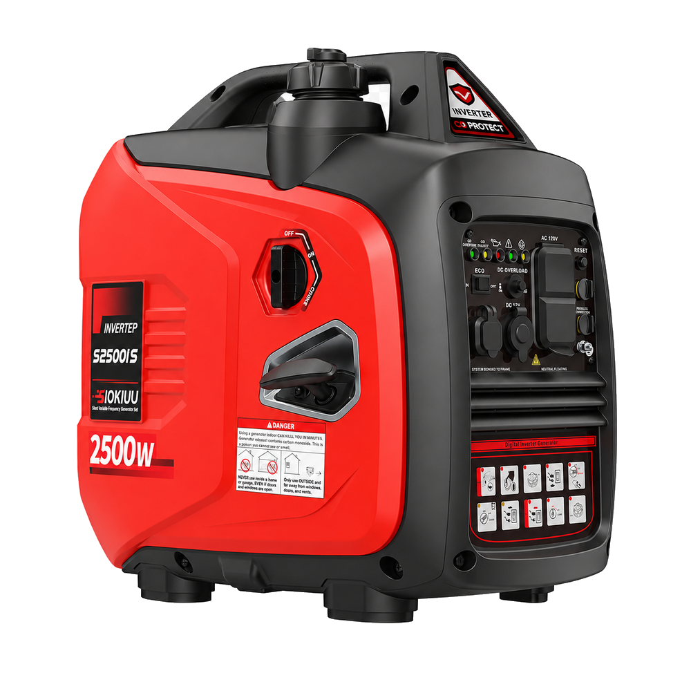 2500W Quiet Inverter Portable Generator for Camping, RV & Home Backup