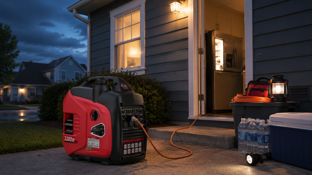 a calm, prepared home during an outage
