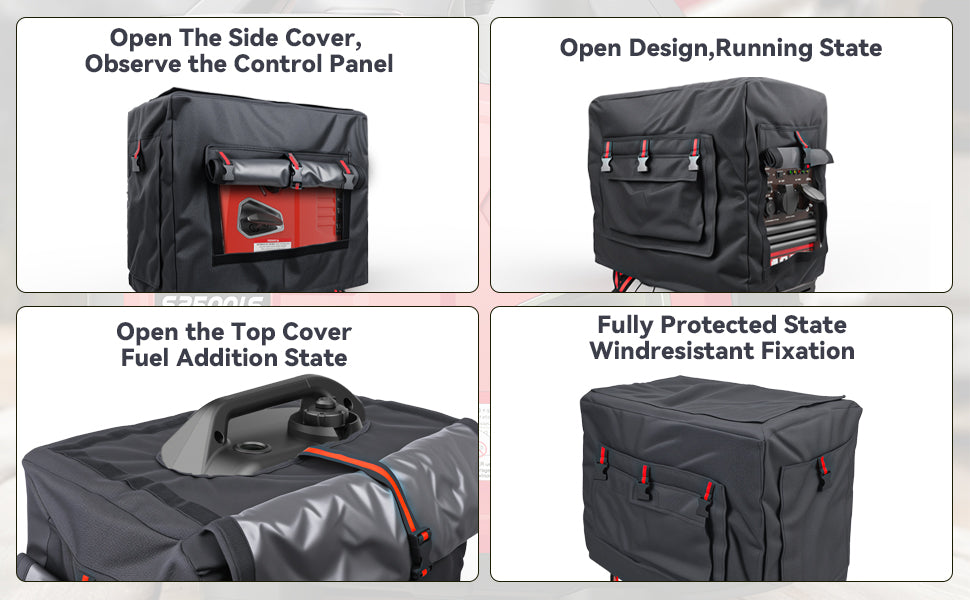 Generator Cover While Running | 4000W Universal Portable Tent | All-Weather Protection