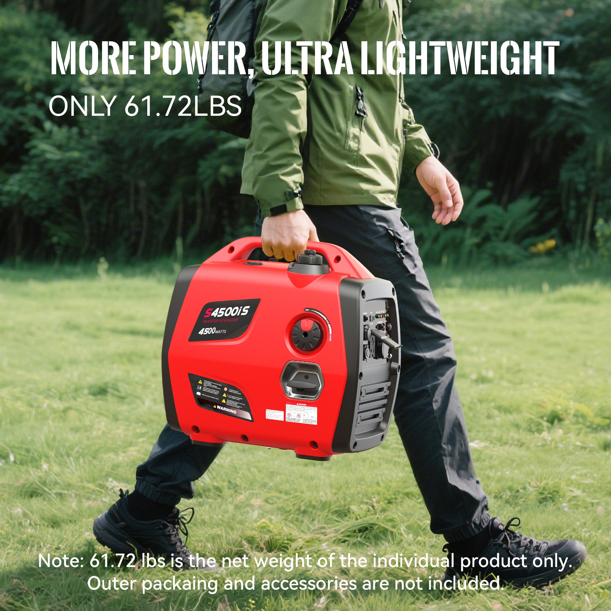 4500W Ultra-Quiet Inverter Generator: Essential Power for RV, Cabin, and Home Backup