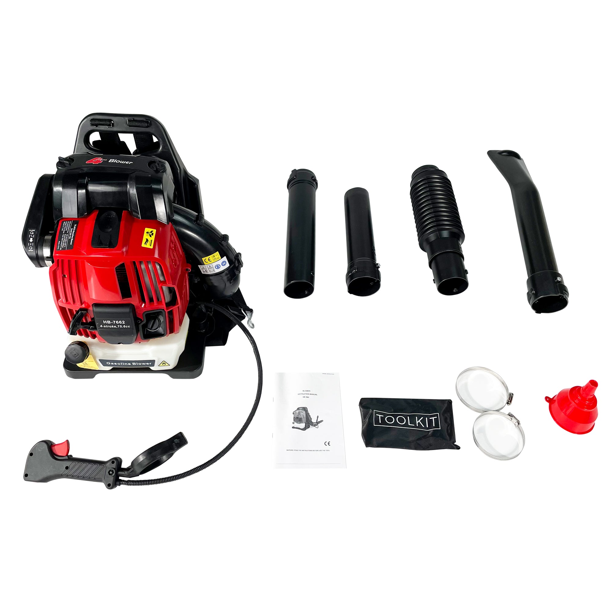 76cc Pro Backpack Blower - 4-Stroke, 660 CFM, EPA Compliant