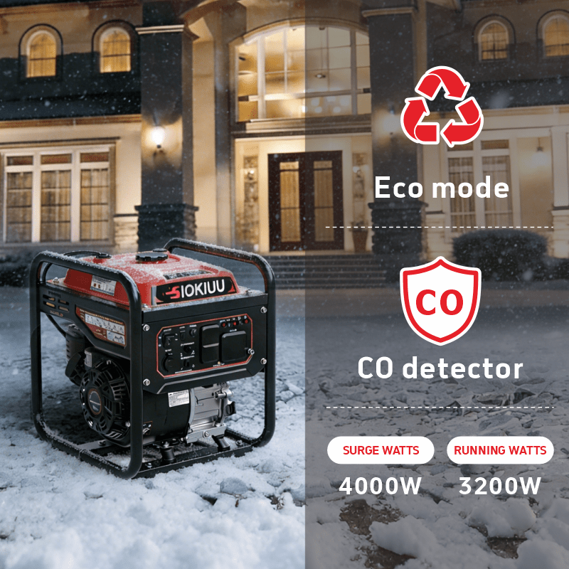 SIOKIUU 4000W Open-Frame Portable Generator – Reliable Power for Outdoor Use feature detail 3