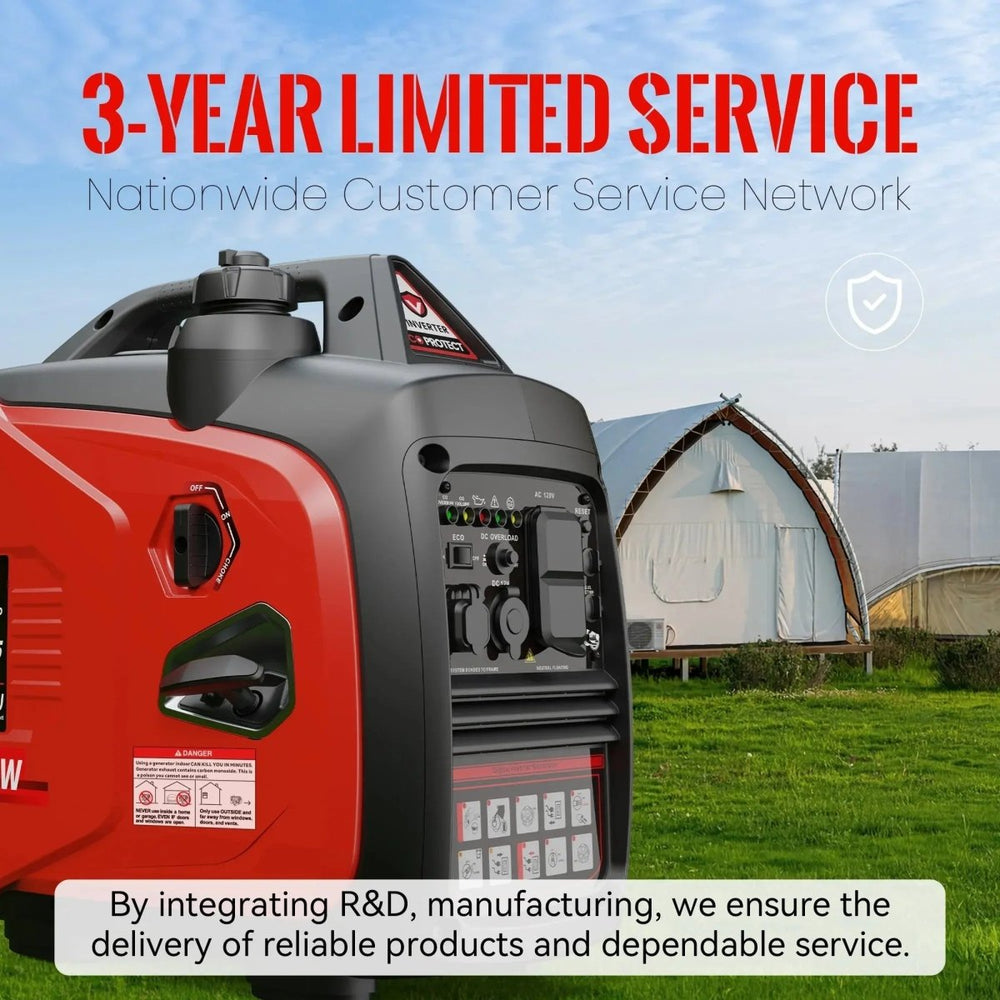 SIOKIUU 2500W Quiet Portable Inverter Generator – Power Wherever You Need It - SIOKIUU
