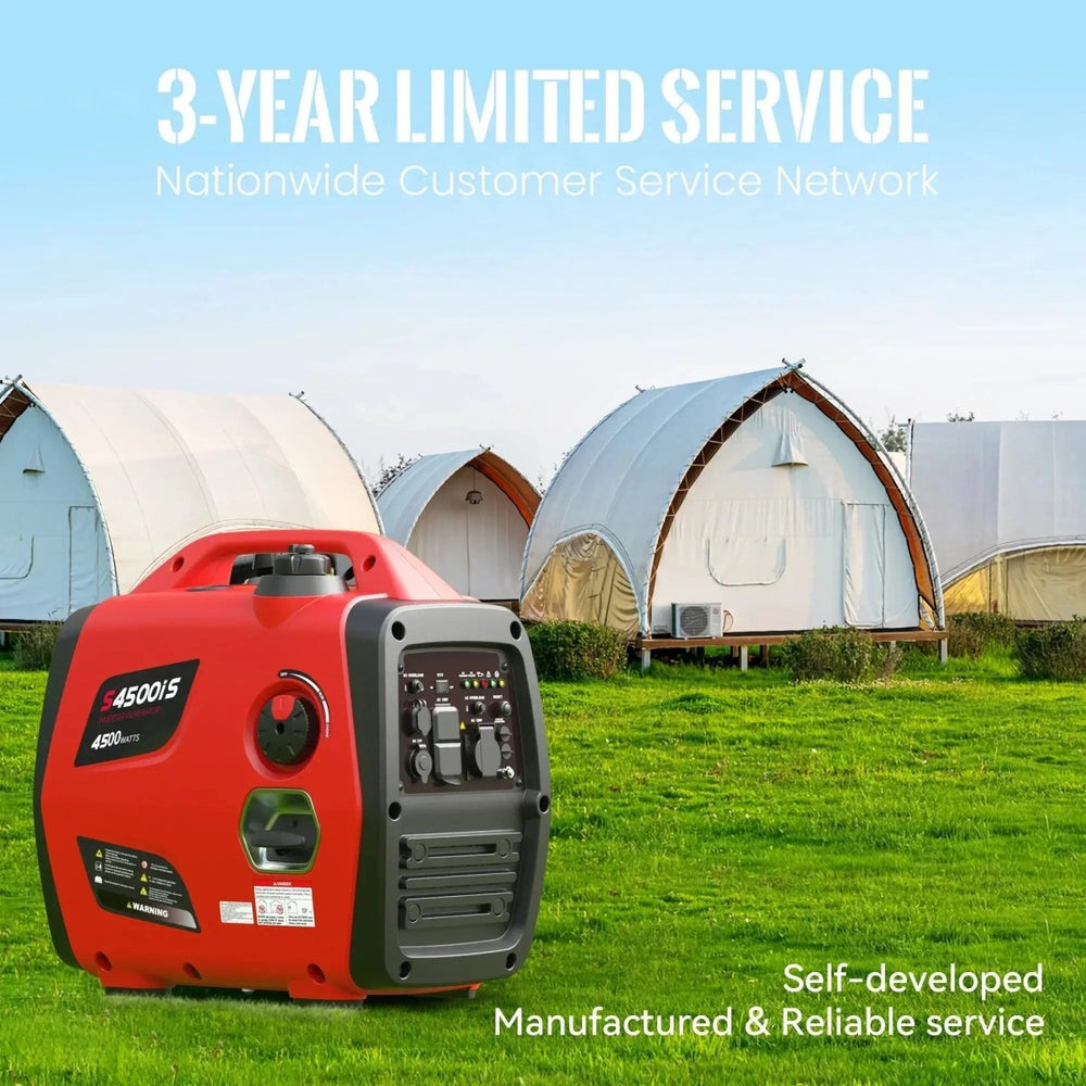 SIOKIUU 4500W Ultra - Quiet Inverter Generator - Essential Power for RV, Cabin, and Home Backup - SIOKIUU