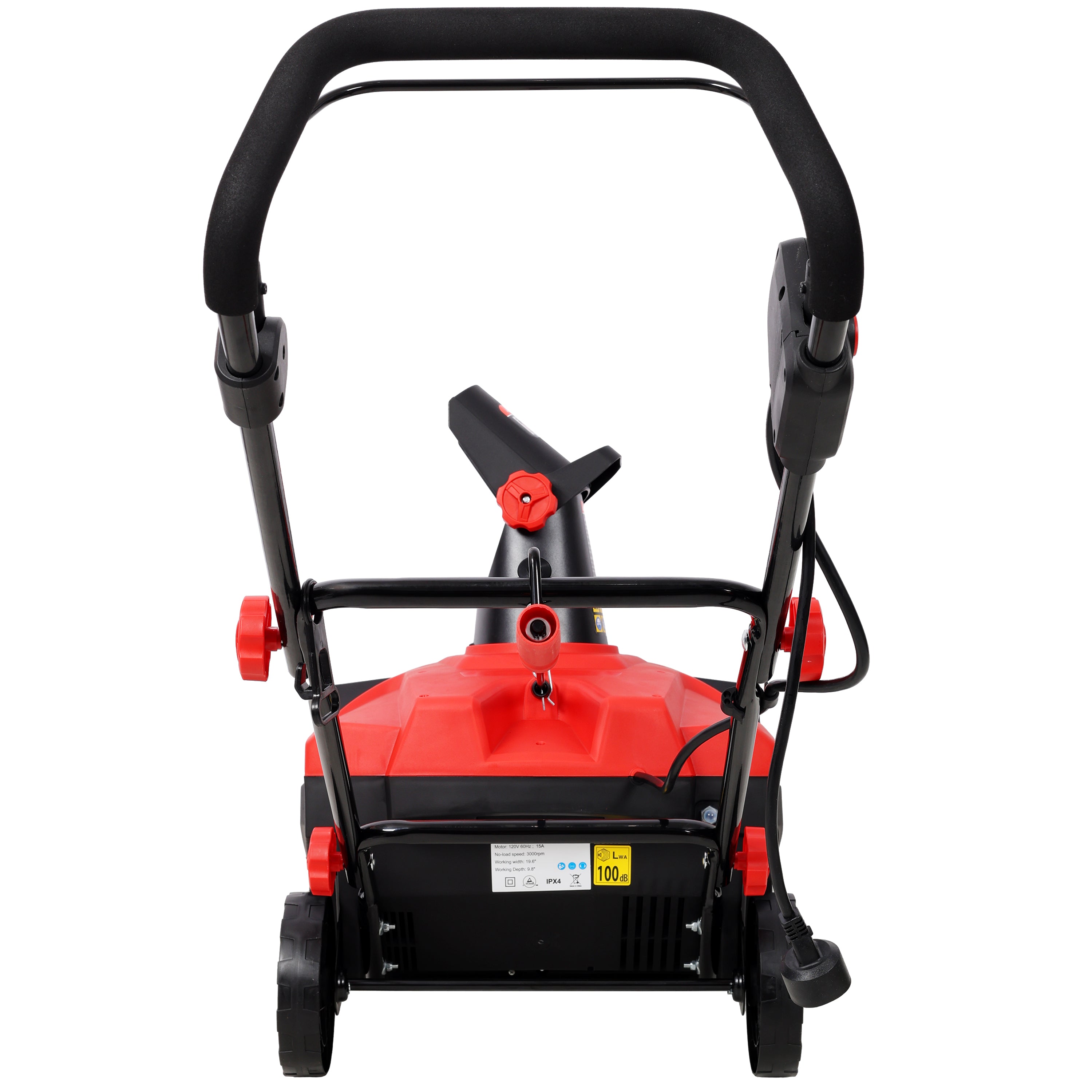 20-Inch Corded Electric Snow Thrower with LED