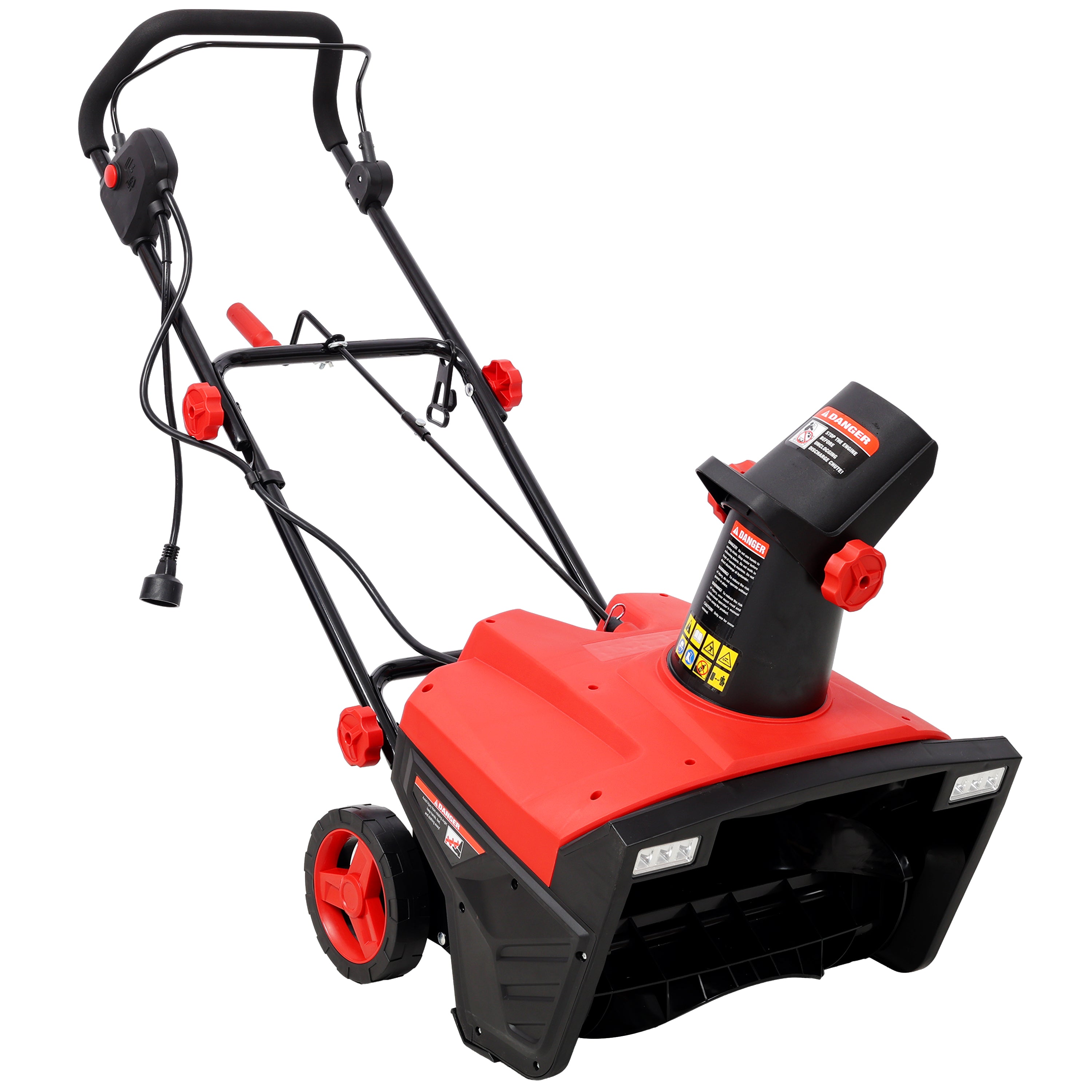20-Inch Corded Electric Snow Thrower with LED