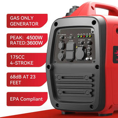 SIOKIUU 4500W Ultra - Quiet Inverter Generator - Essential Power for RV, Cabin, and Home Backup - SIOKIUU