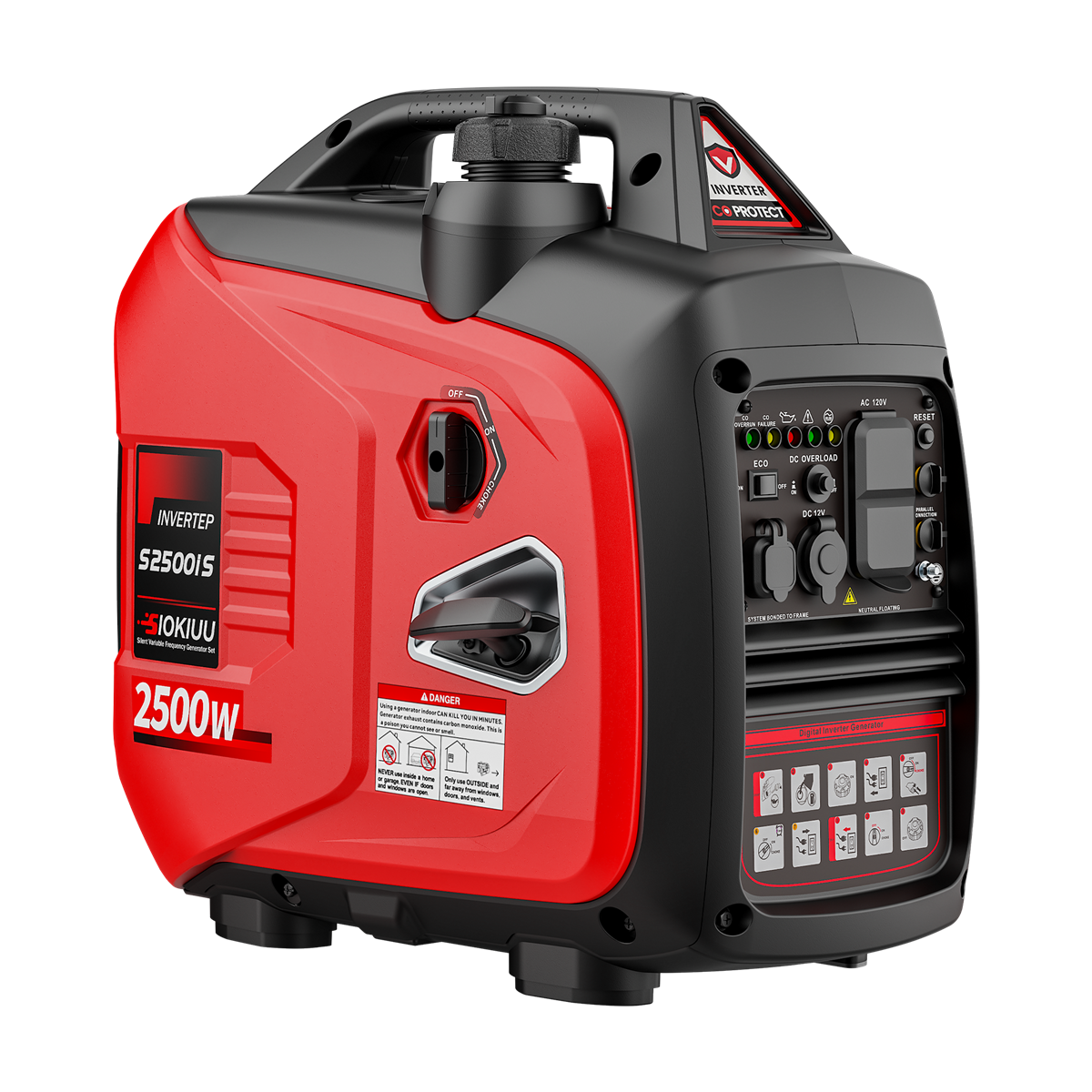 2500W Quiet Inverter Portable Generator for Camping, RV & Home Backup