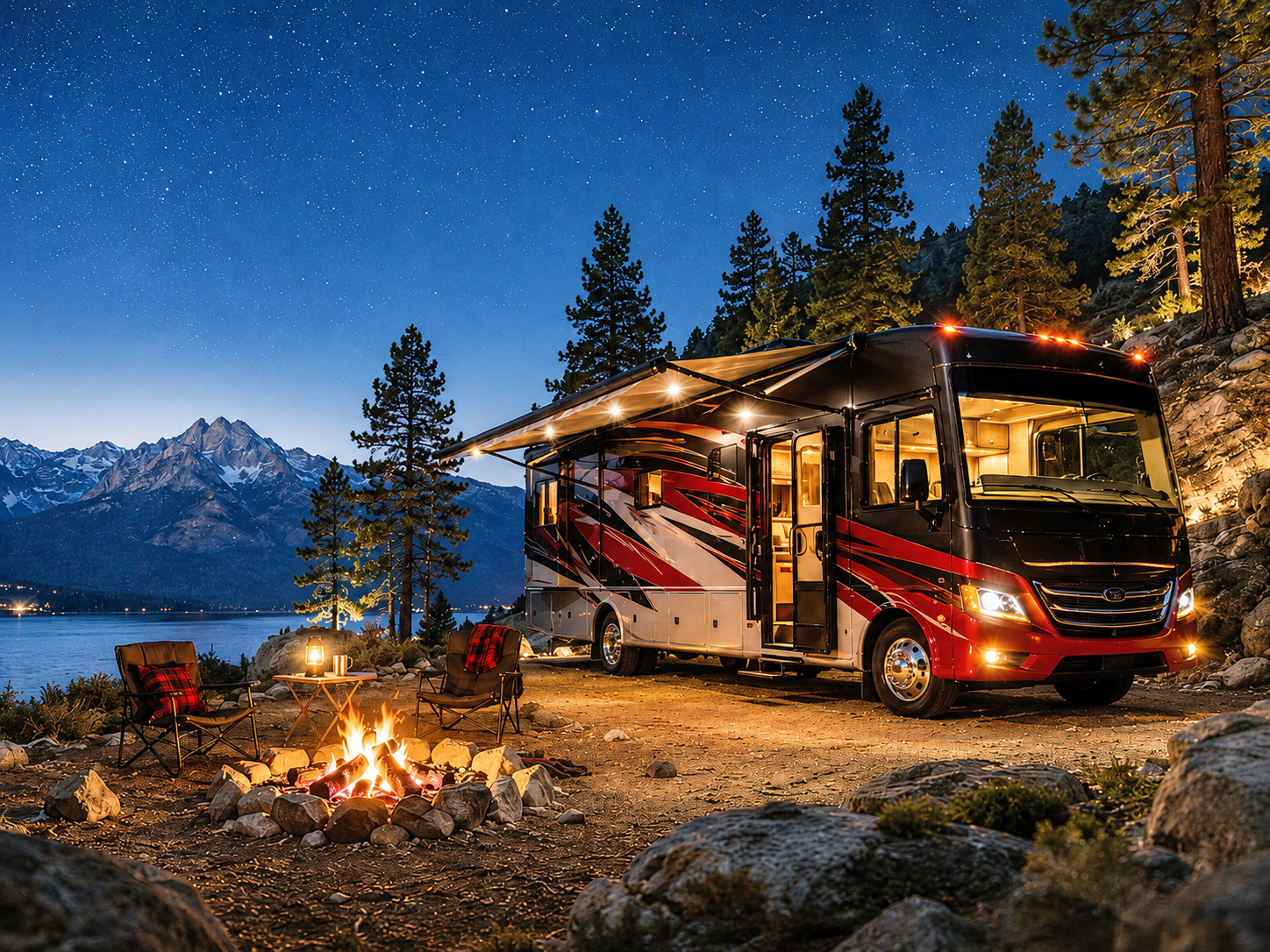 RV travel with portable generator
