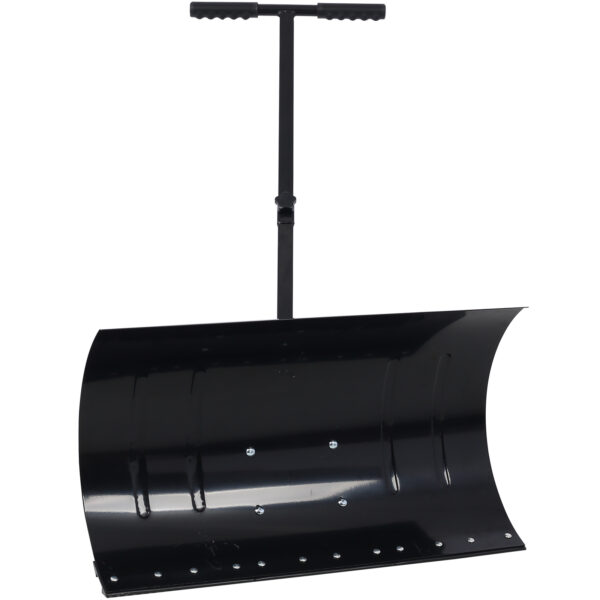 Snow Shovel with Wheels, Snow Pusher, Cushioned Adjustable Angle Handle Snow Removal Tool, 29" Blade, 10" Wheels,black color - Image 3