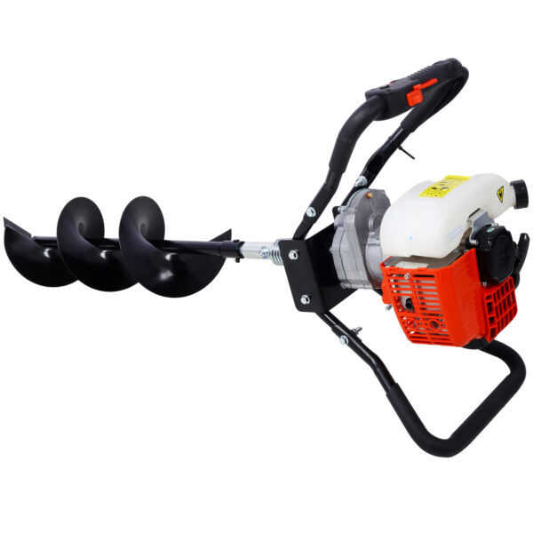 Post Hole Digger, 43cc Post Hole Digger, Gas Powered Earth Digger with 6&8" and absorber,Earth Auger Drill Bit, 30 inch Long Alloy Steel Auger, for Farmland, Garden and Plant, EPA Certification - Image 23