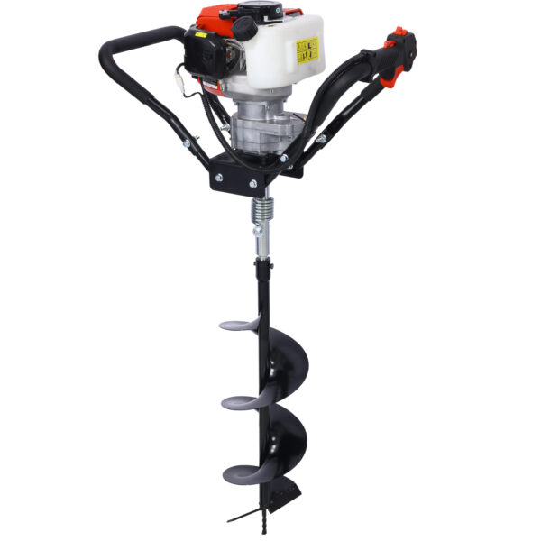 Post Hole Digger, 43cc Post Hole Digger, Gas Powered Earth Digger with 6&8" and absorber,Earth Auger Drill Bit, 30 inch Long Alloy Steel Auger, for Farmland, Garden and Plant, EPA Certification - Image 25