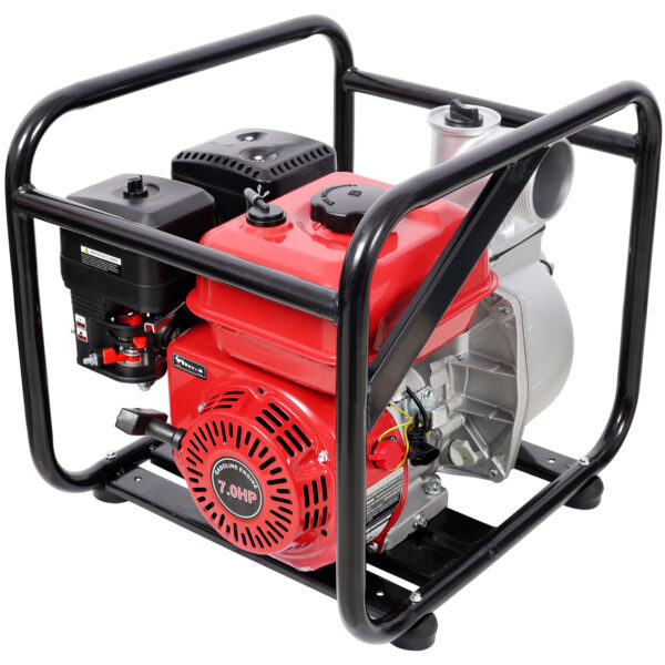 Gas Engine Powered Water Pump 3" inlet&outlet, Flow:264Gpm , 7HP Engine 212CC, EPA Certificated, 3in NPT Connector, with 25FT Flat Hose outlet - Image 3