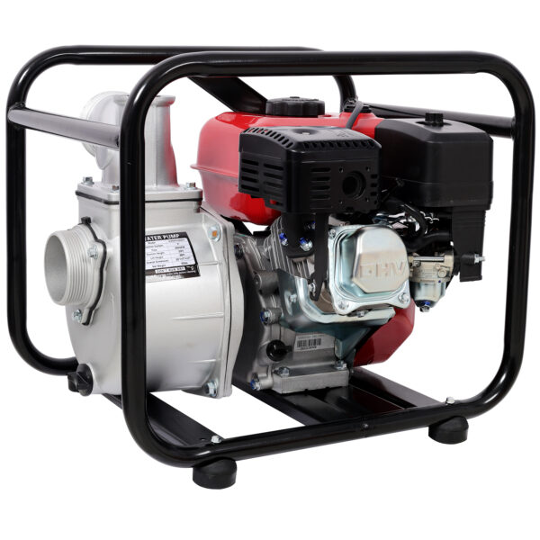 Gas Engine Powered Water Pump 3" inlet&outlet, Flow:264Gpm , 7HP Engine 212CC, EPA Certificated, 3in NPT Connector, with 25FT Flat Hose outlet - Image 12