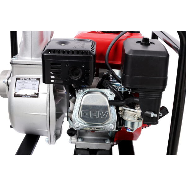 Gas Engine Powered Water Pump 3" inlet&outlet, Flow:264Gpm , 7HP Engine 212CC, EPA Certificated, 3in NPT Connector, with 25FT Flat Hose outlet - Image 8