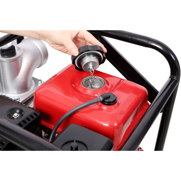 Gas Engine Powered Water Pump 3" inlet&outlet, Flow:264Gpm , 7HP Engine 212CC, EPA Certificated, 3in NPT Connector, with 25FT Flat Hose outlet - Image 9