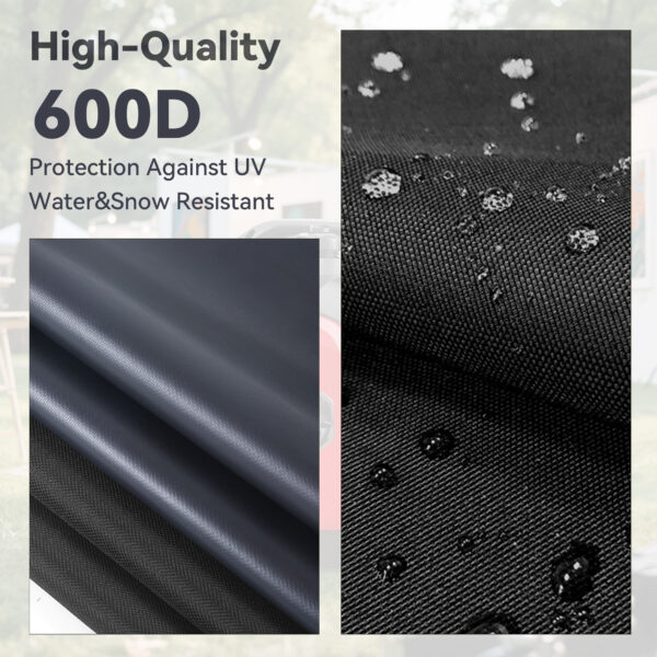 21.7 x 13.8x17.4 inches,Outdoor Generator Cover While Running Universal Portable Generator Tent for Most Generators Up to 4000W, Can Be Rolled Up and Opened All Around, Black - Image 5